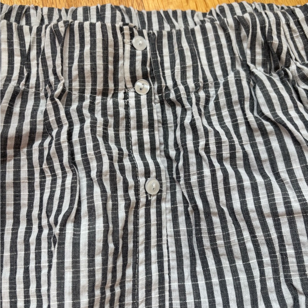 Love Notes Monochrome Striped Swim Coverup - Picture 4 of 4